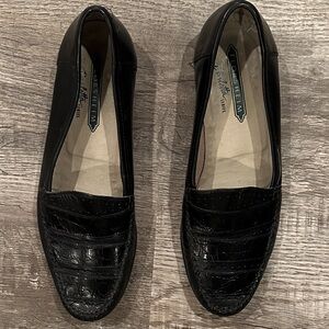 Vntg Florsheim Size 10.5 Barletta‎ Series  Black Loafers made in Italy